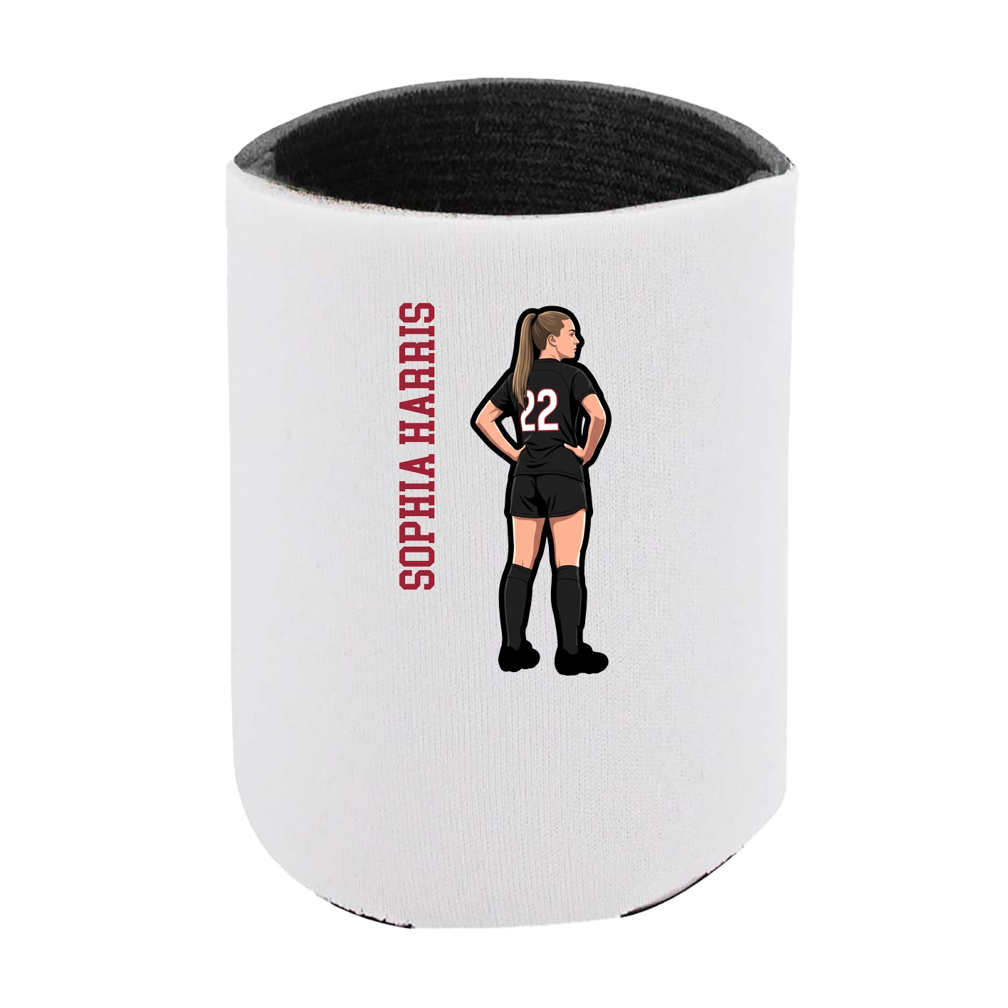 Can Holder — Name Vertical in White