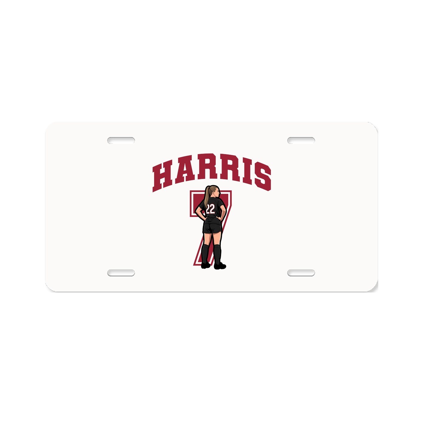 License Plate — Number in Classic