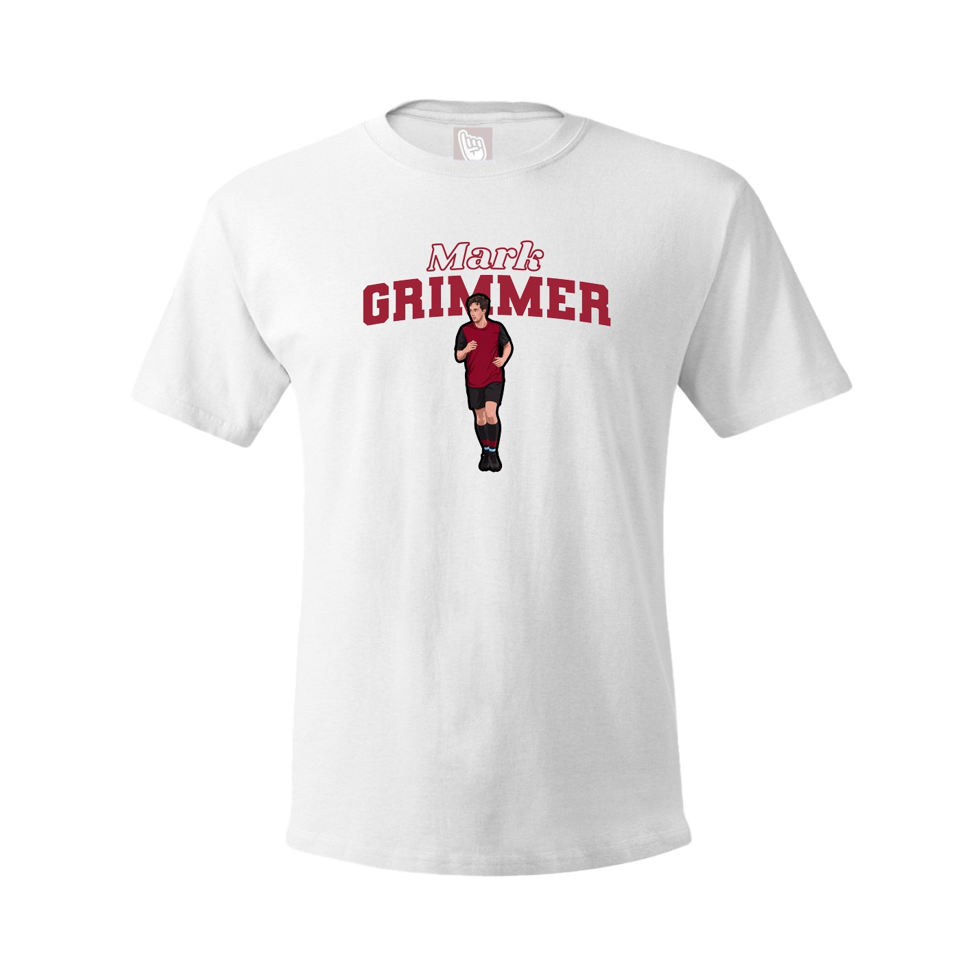 Youth Tee — Name Arch in White