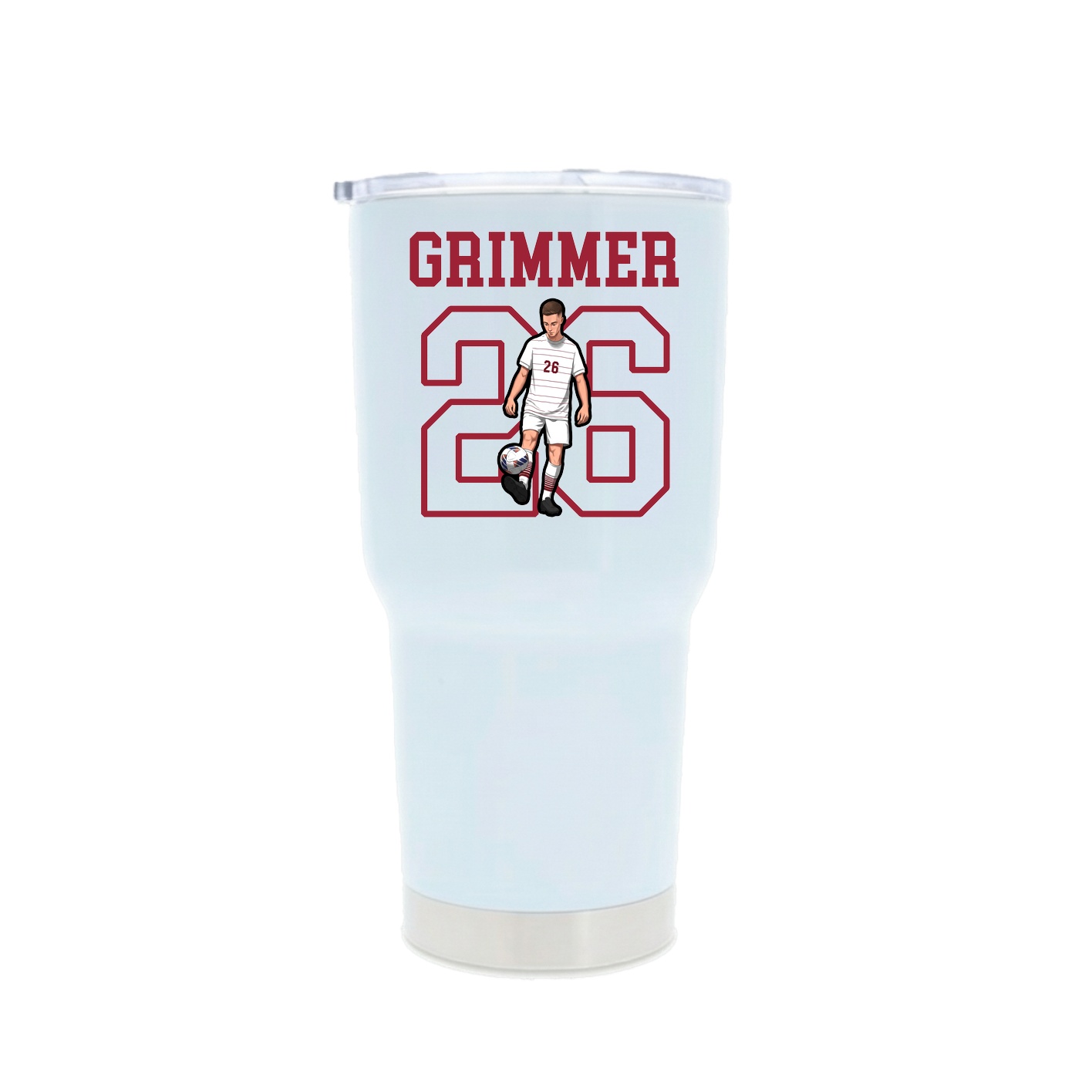30oz Stainless Steel Tumbler — Shirsey in White