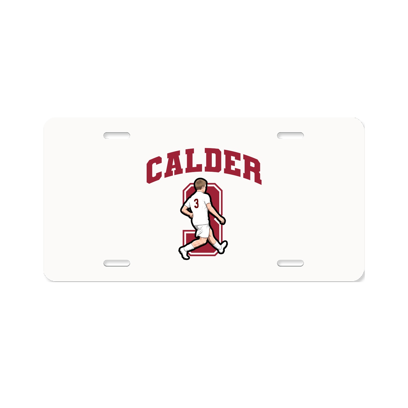 License Plate — Number in Classic