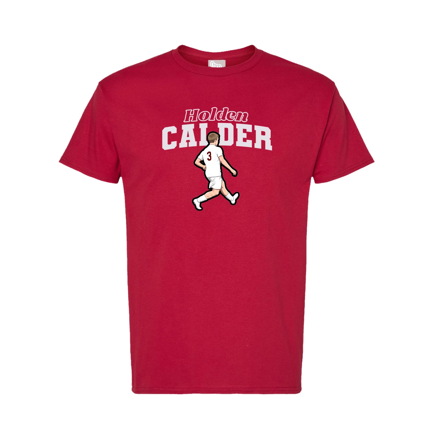 Tee — Name Arch in Crimson