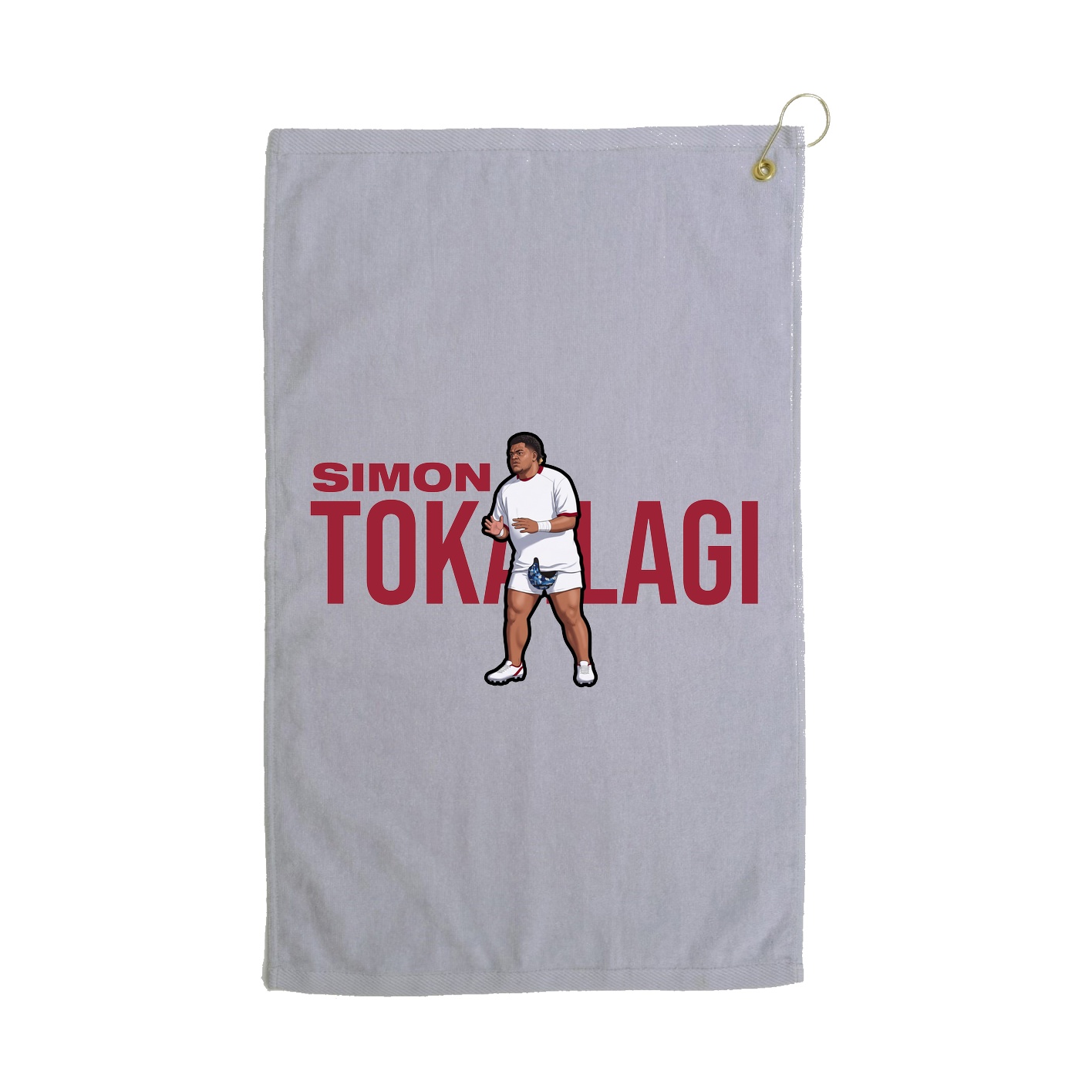 Golf Towel — Player Name in Grey