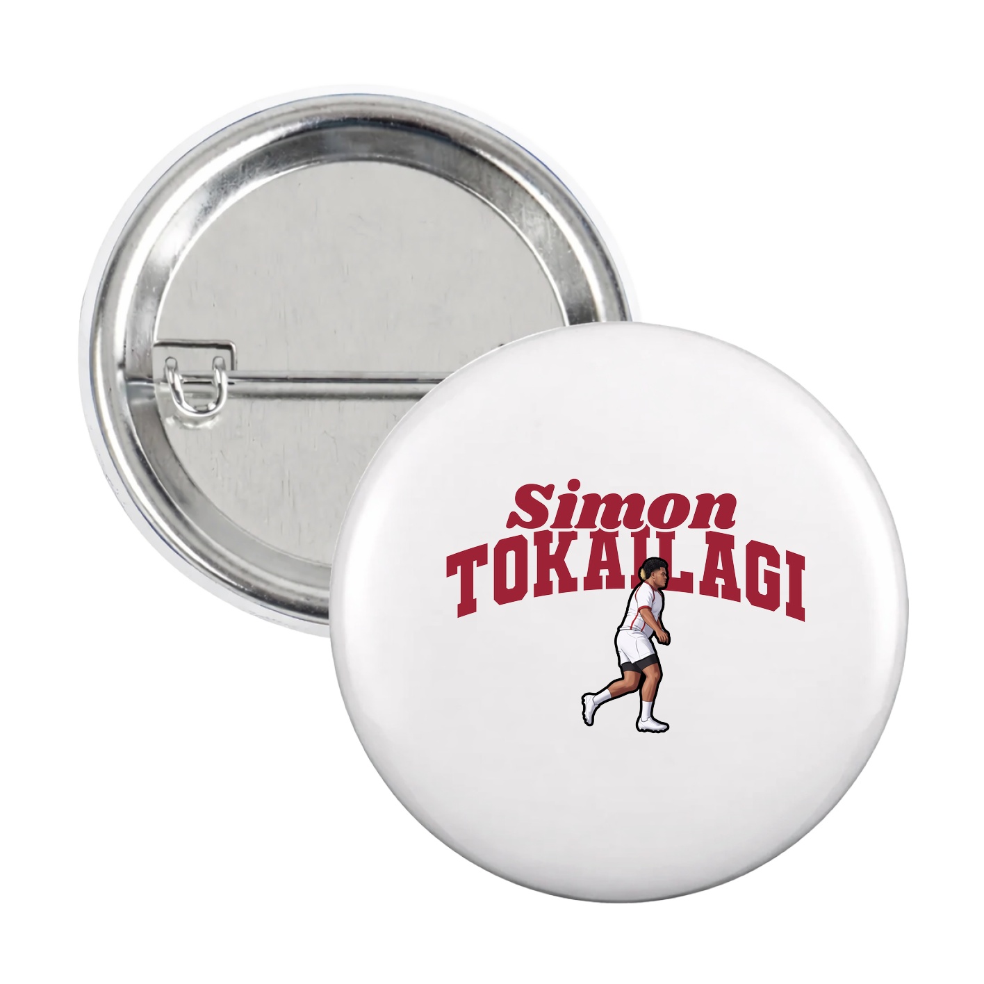 Game Day Button — Signature Arch in White