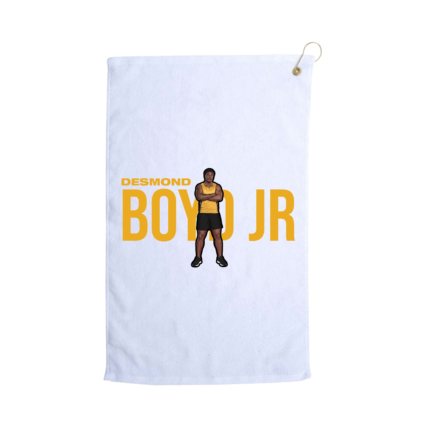 Golf Towel — Player Name in White