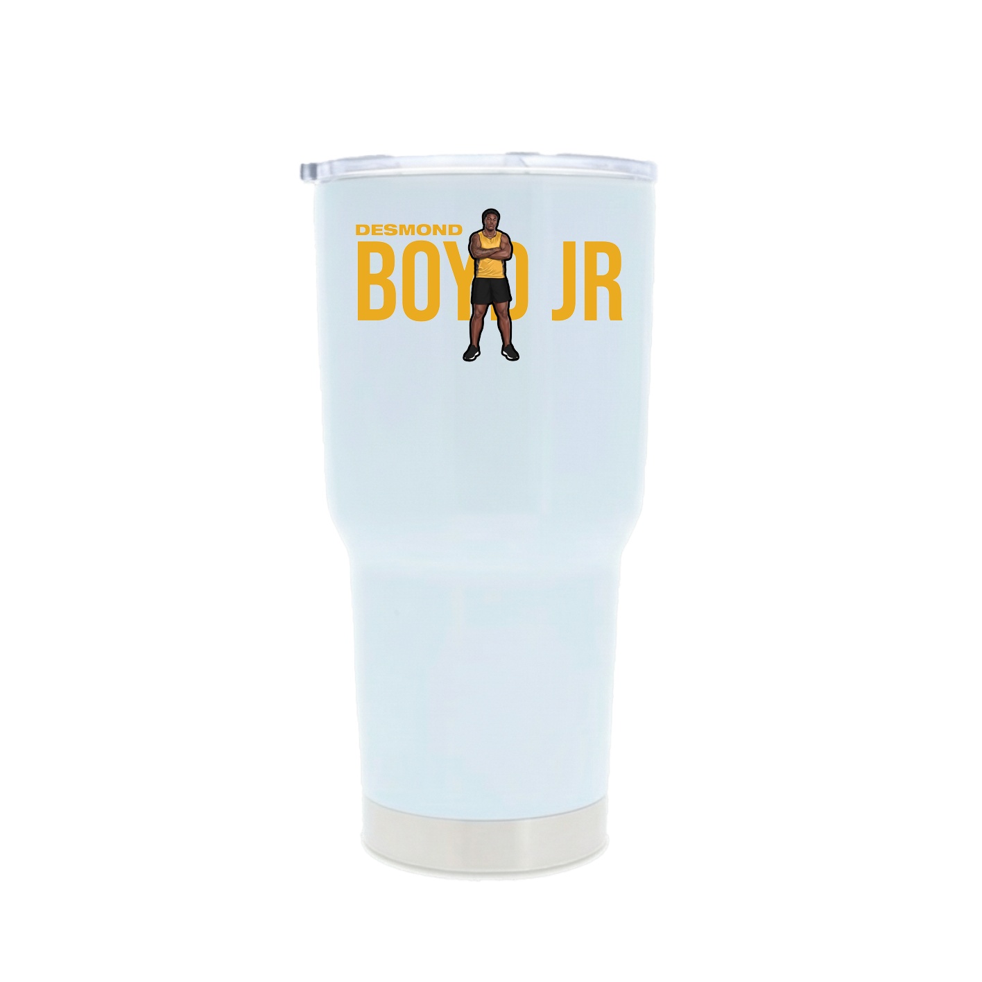 30oz Stainless Steel Tumbler — Player Name in White