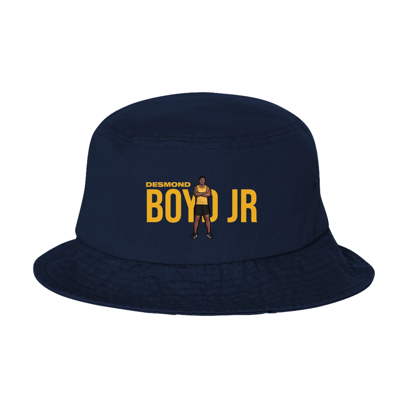 Bucket Cap — Player Name in Navy