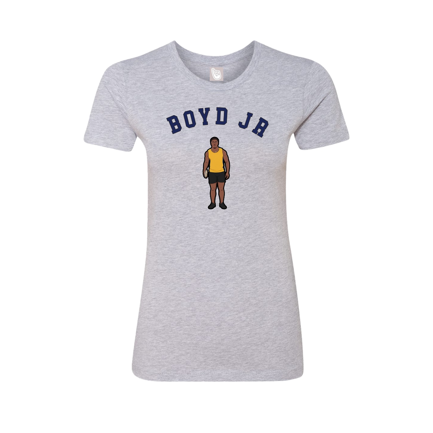 Fitted Women's Tee — Shirsey Arch in Grey