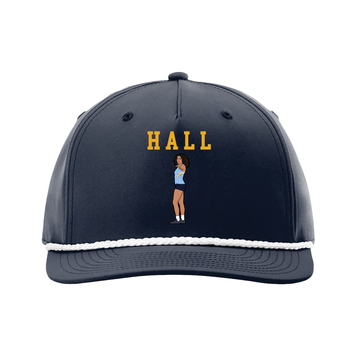 Five-Panel Classic Rope Cap — Shirsey in Navy