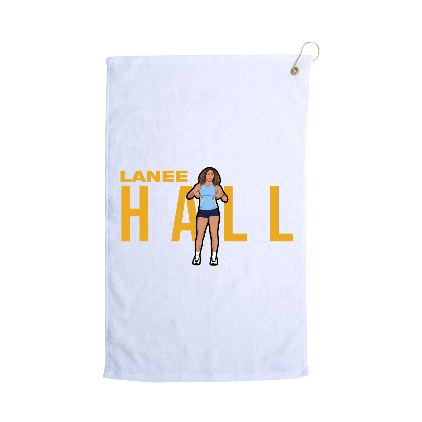 Golf Towel — Player Name in White