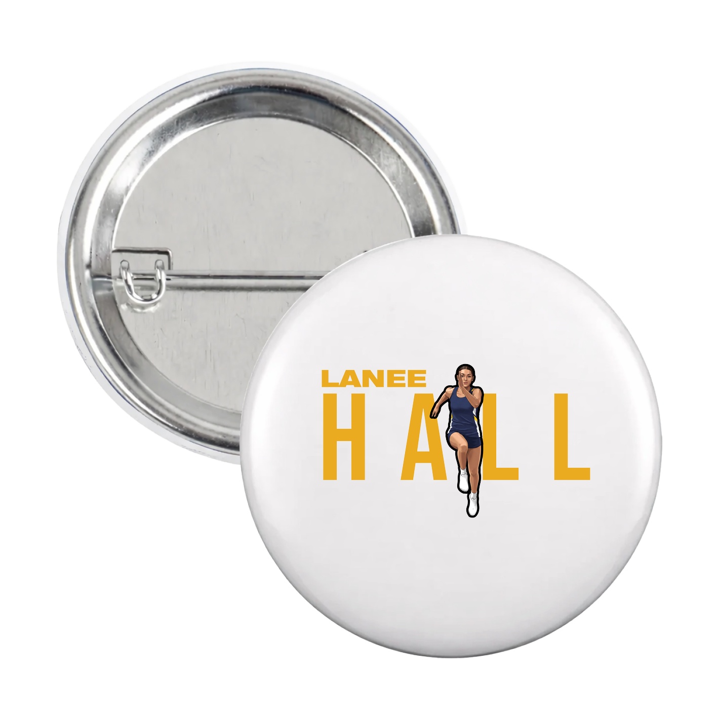 Game Day Button — Player Name in White