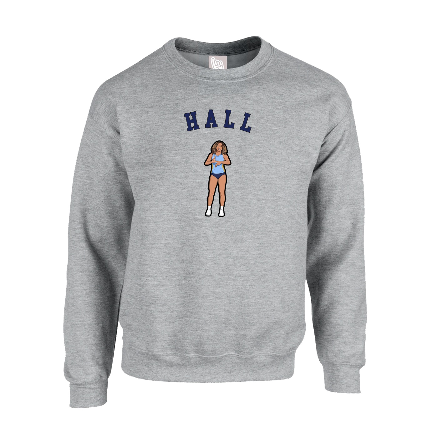 Fleece Crew — Shirsey Arch in Grey