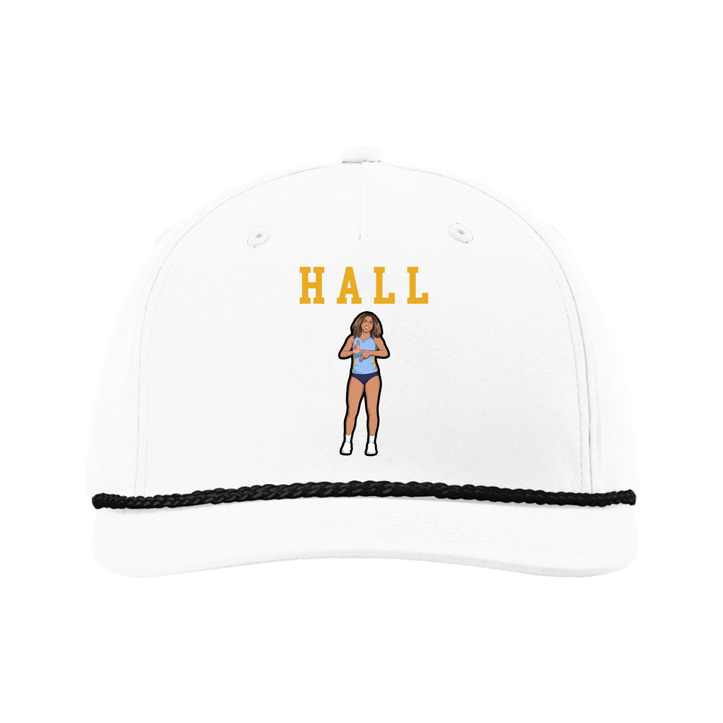 Five-Panel Classic Rope Cap — Shirsey in White