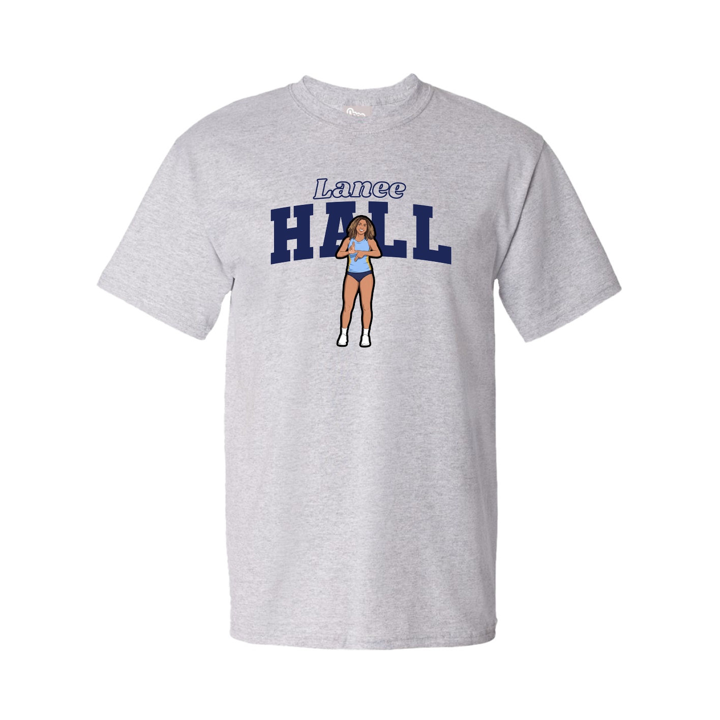 Youth Tee — Name Arch in Grey