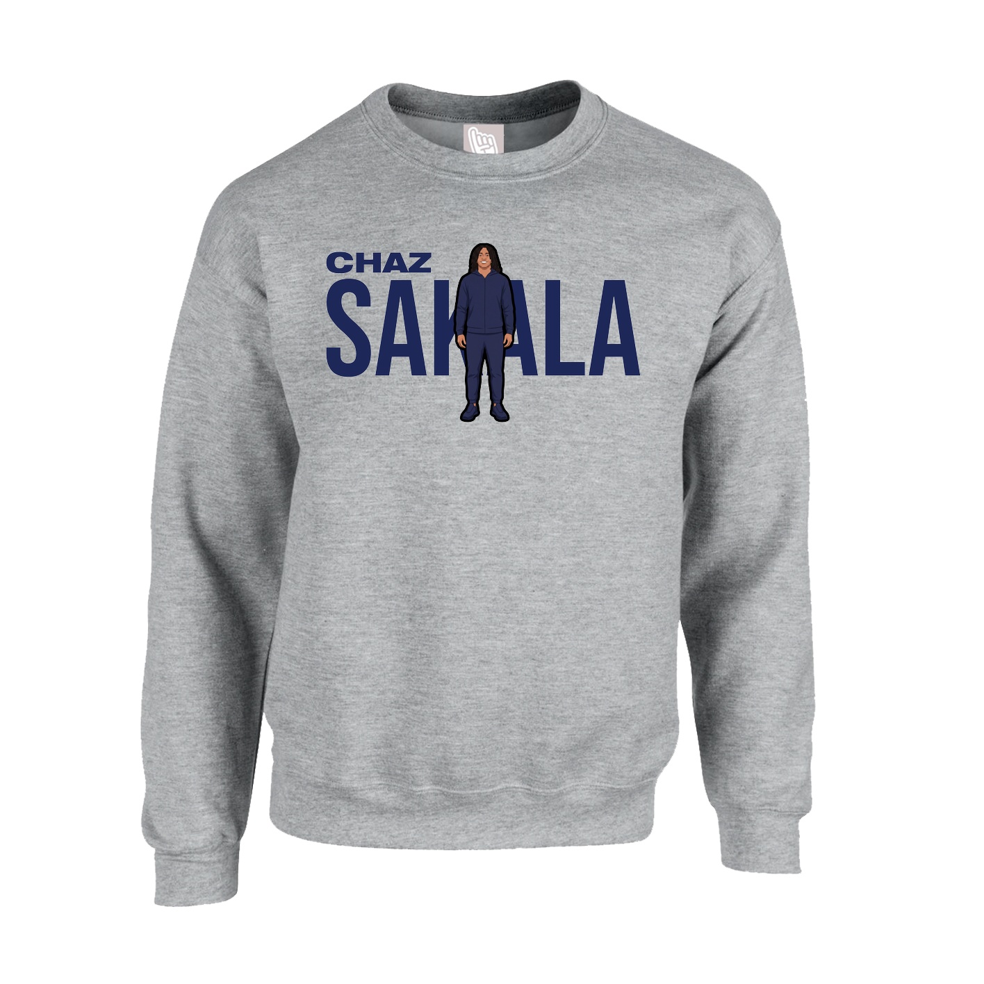 Fleece Crew — Player Name in Grey