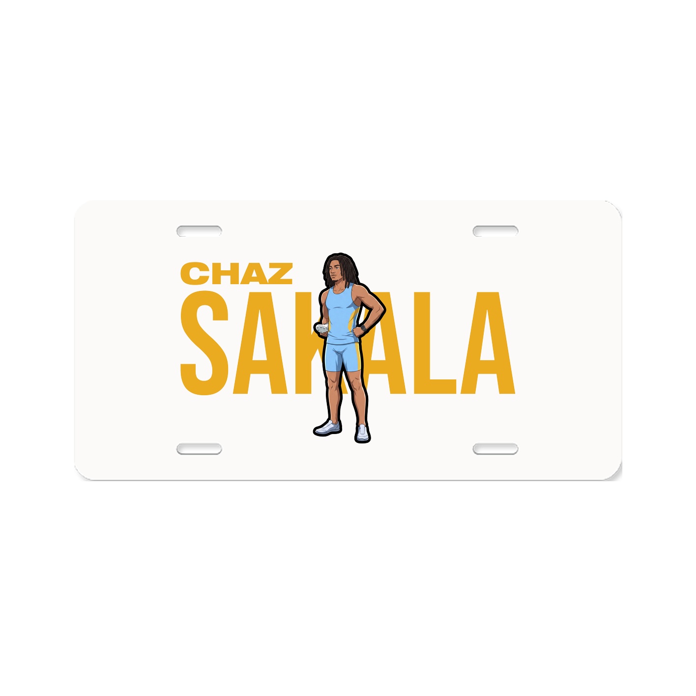 License Plate — Player Name in Classic
