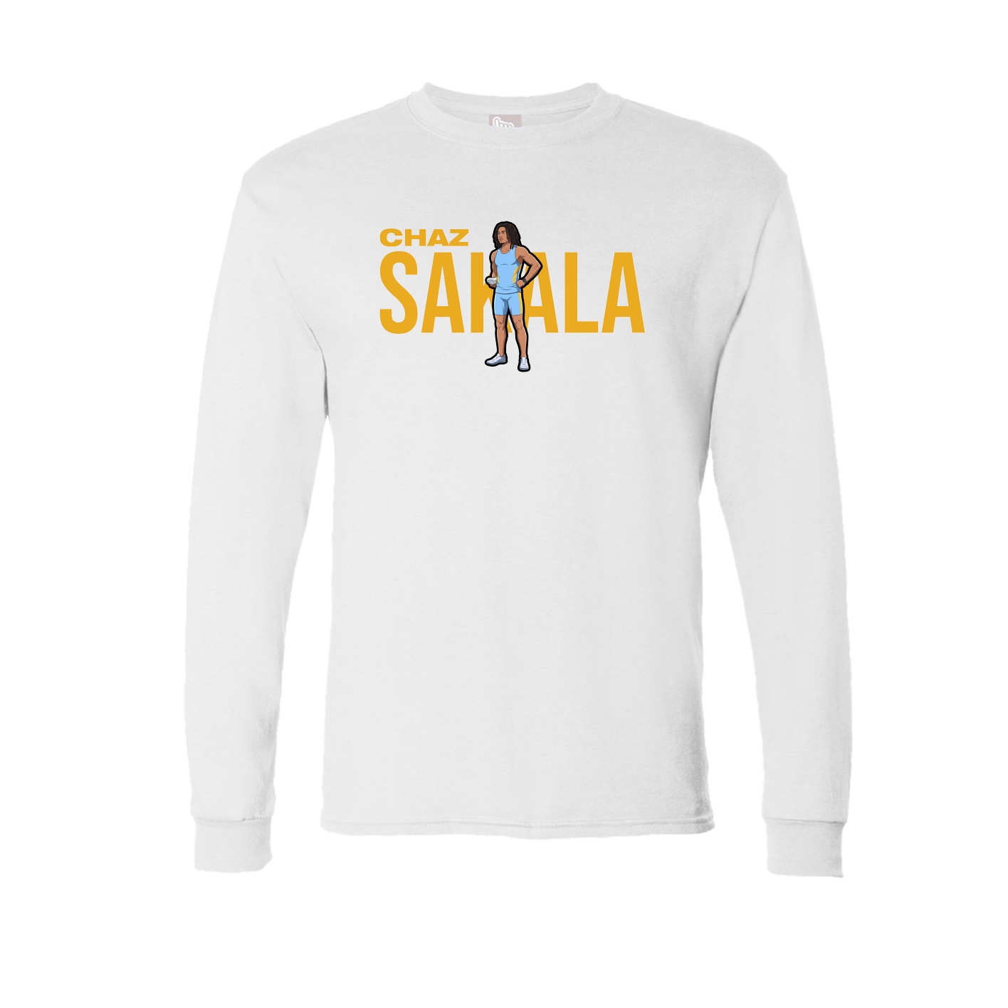 Long Sleeve Tee — Player Name in White