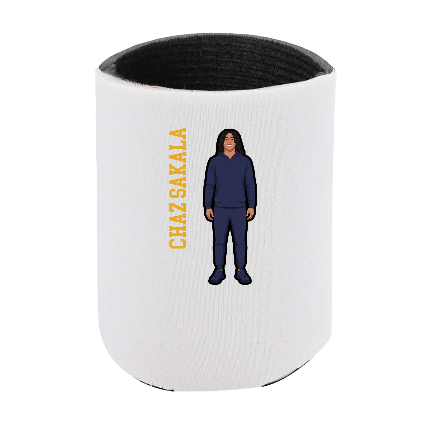 Can Holder — Name Vertical in White