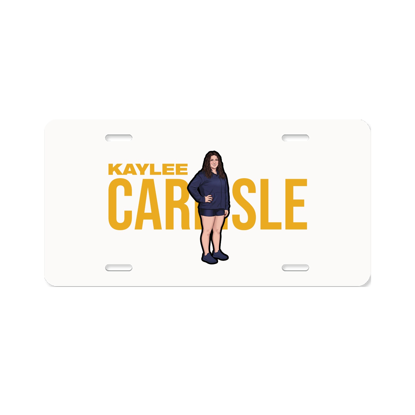 License Plate — Player Name in Classic