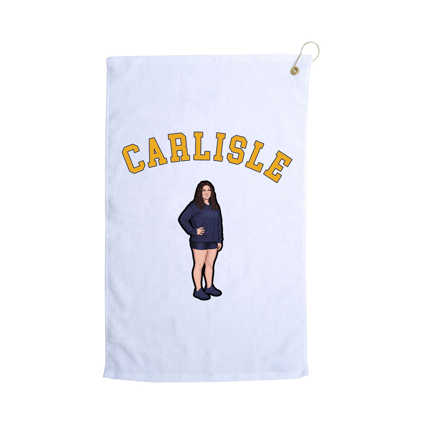 Golf Towel — Shirsey Arch in White