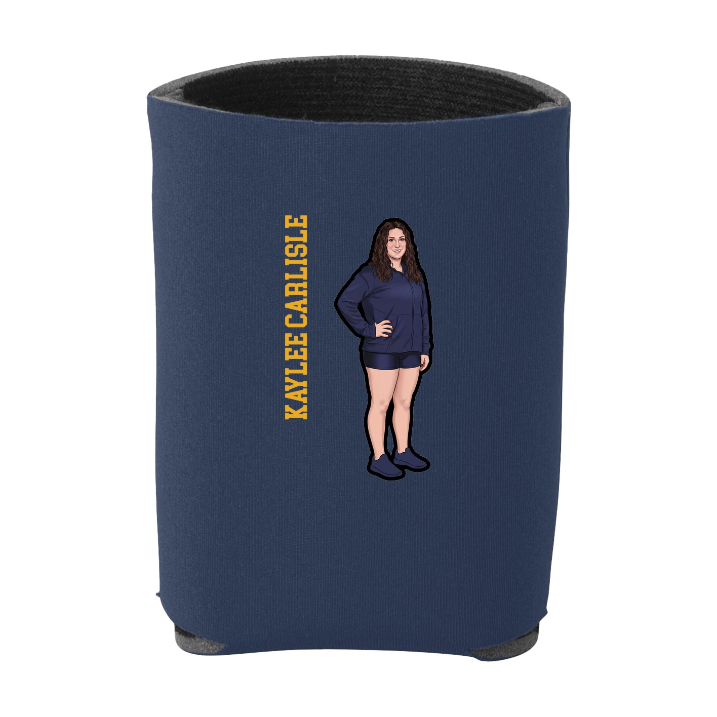 Can Holder — Name Vertical in Navy