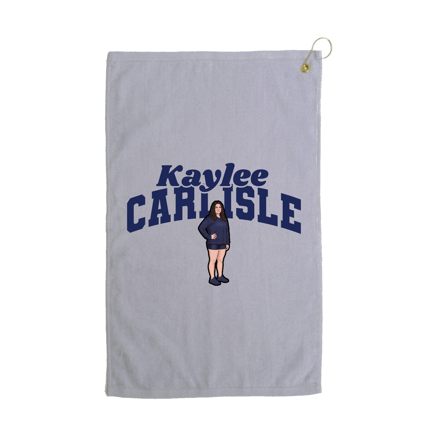 Golf Towel — Signature Arch in Grey