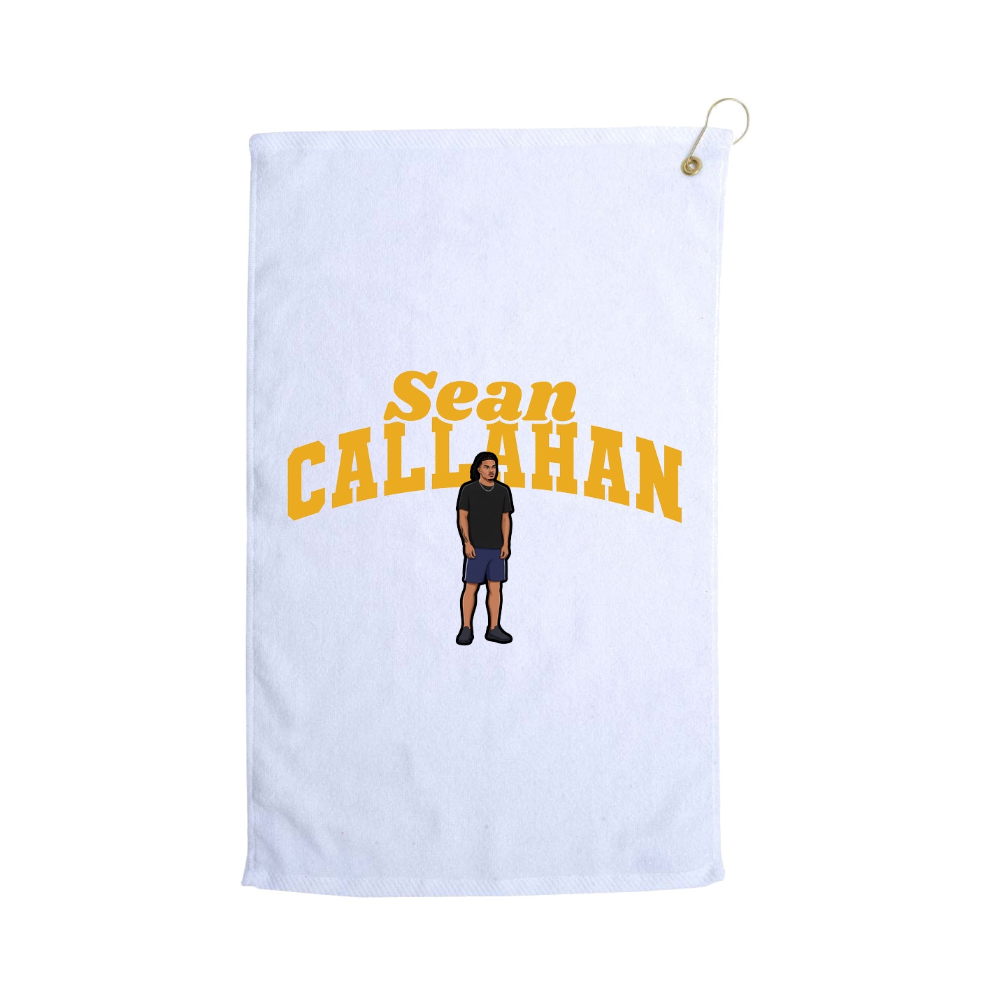 Golf Towel — Signature Arch in White