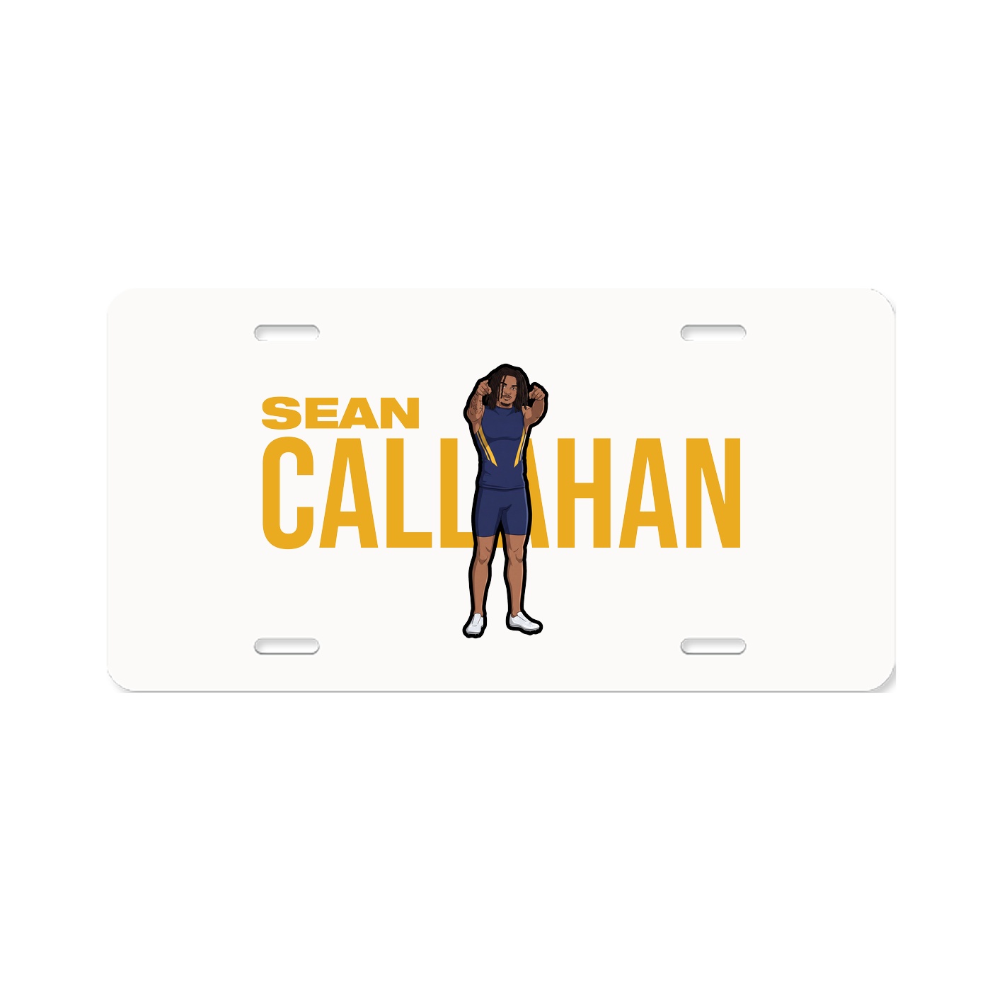 License Plate — Player Name in Classic