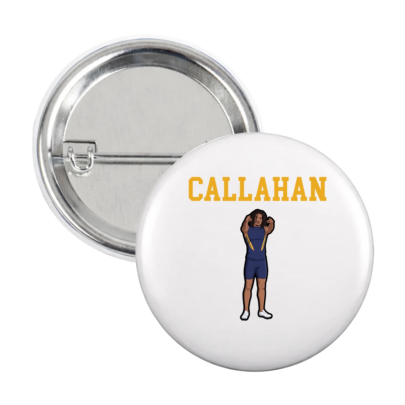 Game Day Button — Shirsey in White