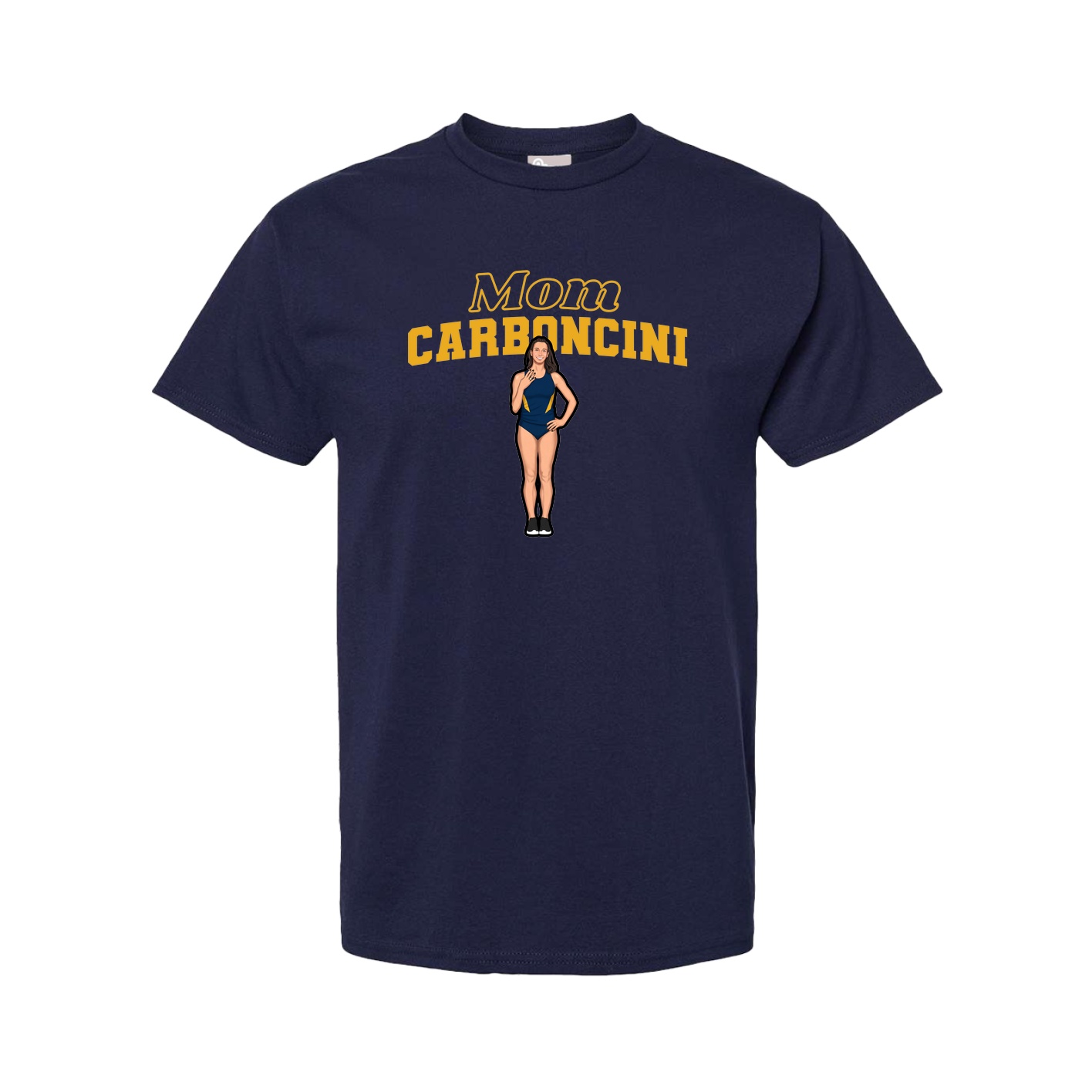 Youth Tee — Mothers Day Block in Navy