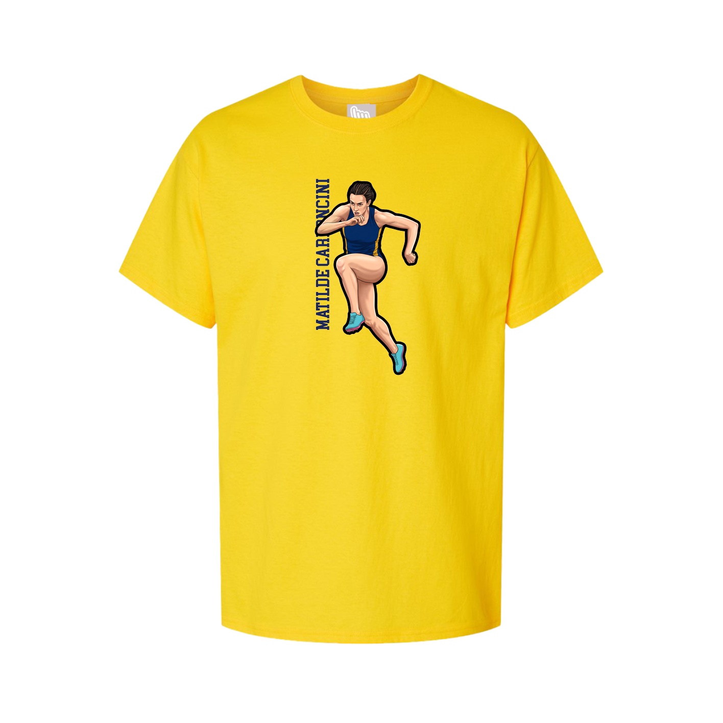 Tee — Name Vertical in Gold