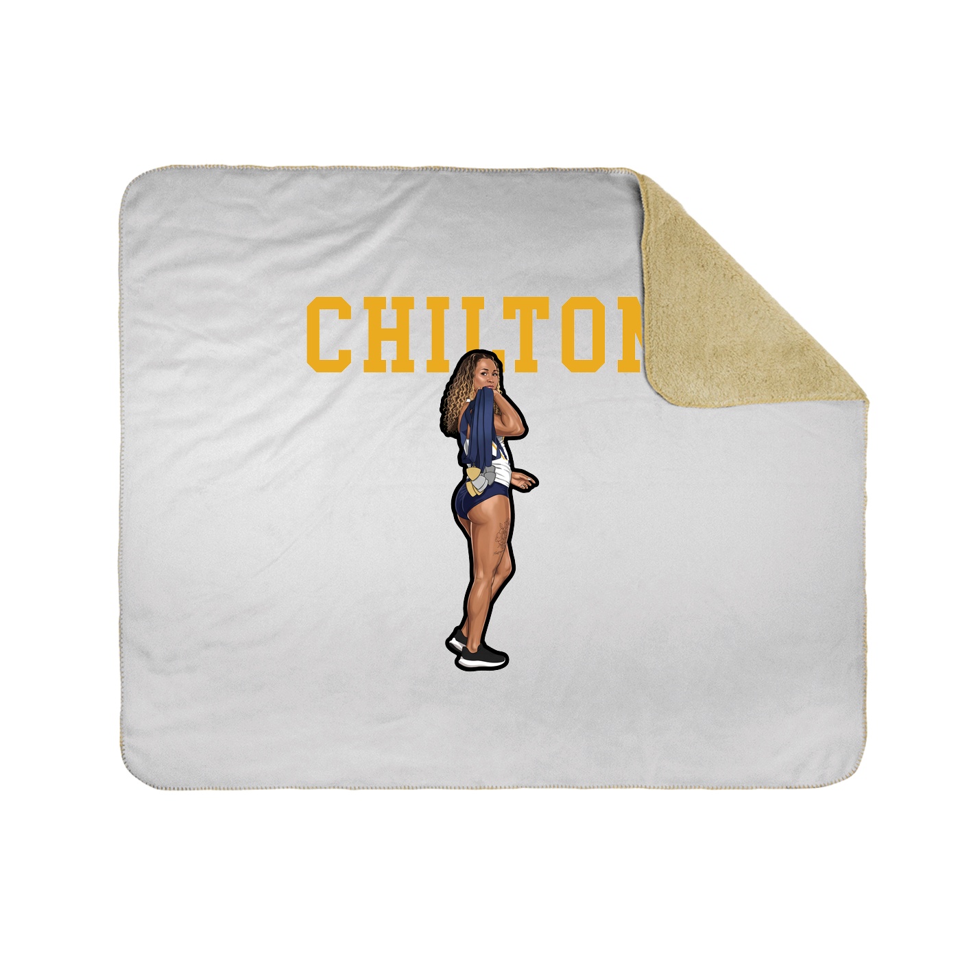 Throw Blanket — Shirsey in White