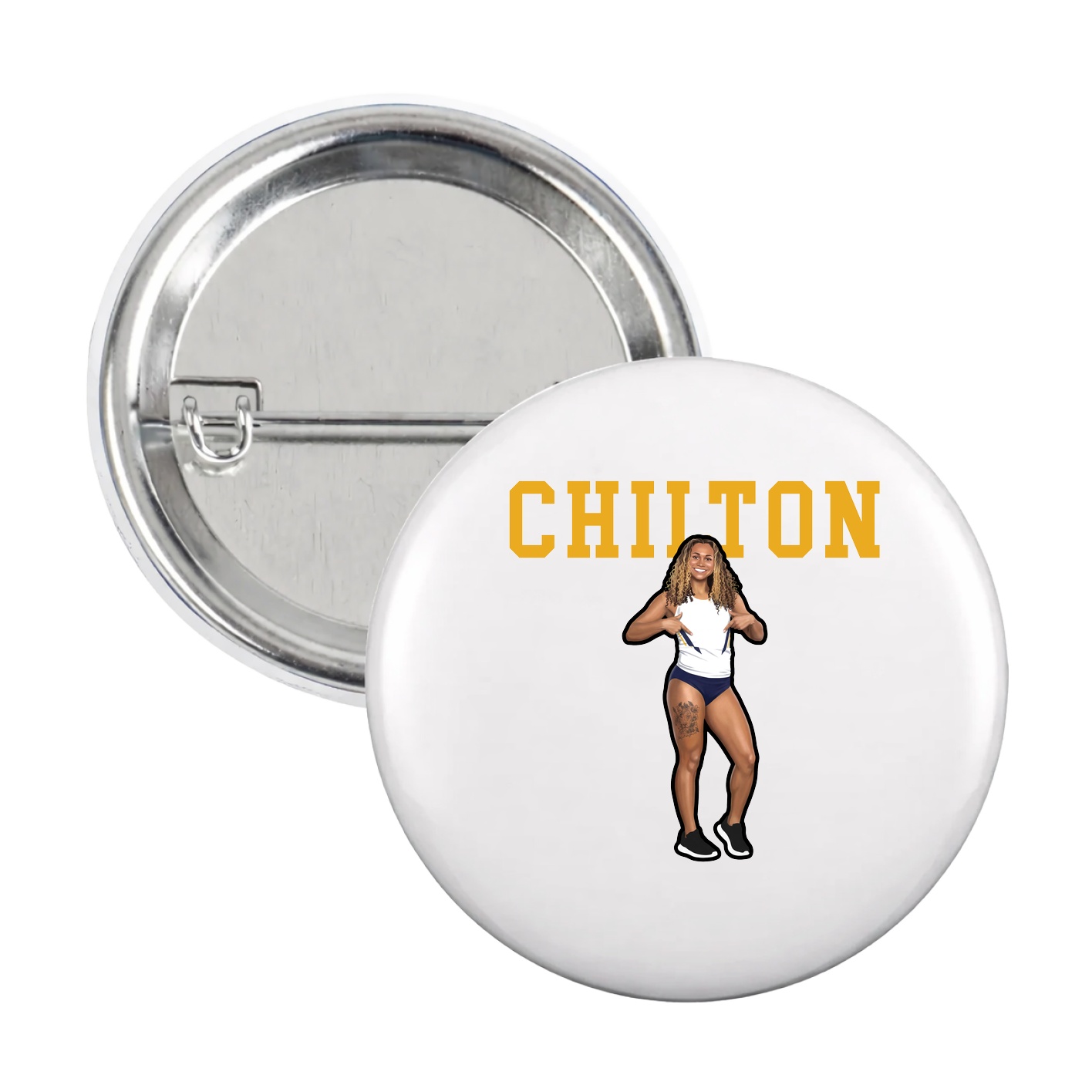 Game Day Button — Shirsey in White
