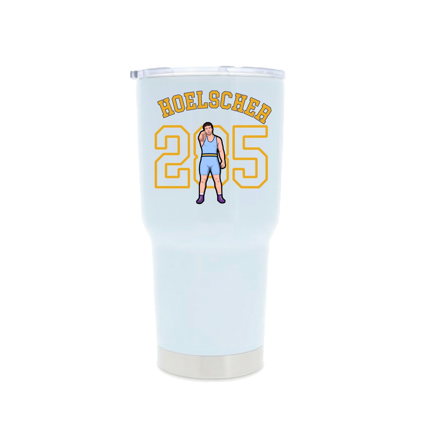 30oz Stainless Steel Tumbler — Shirsey Arch in White