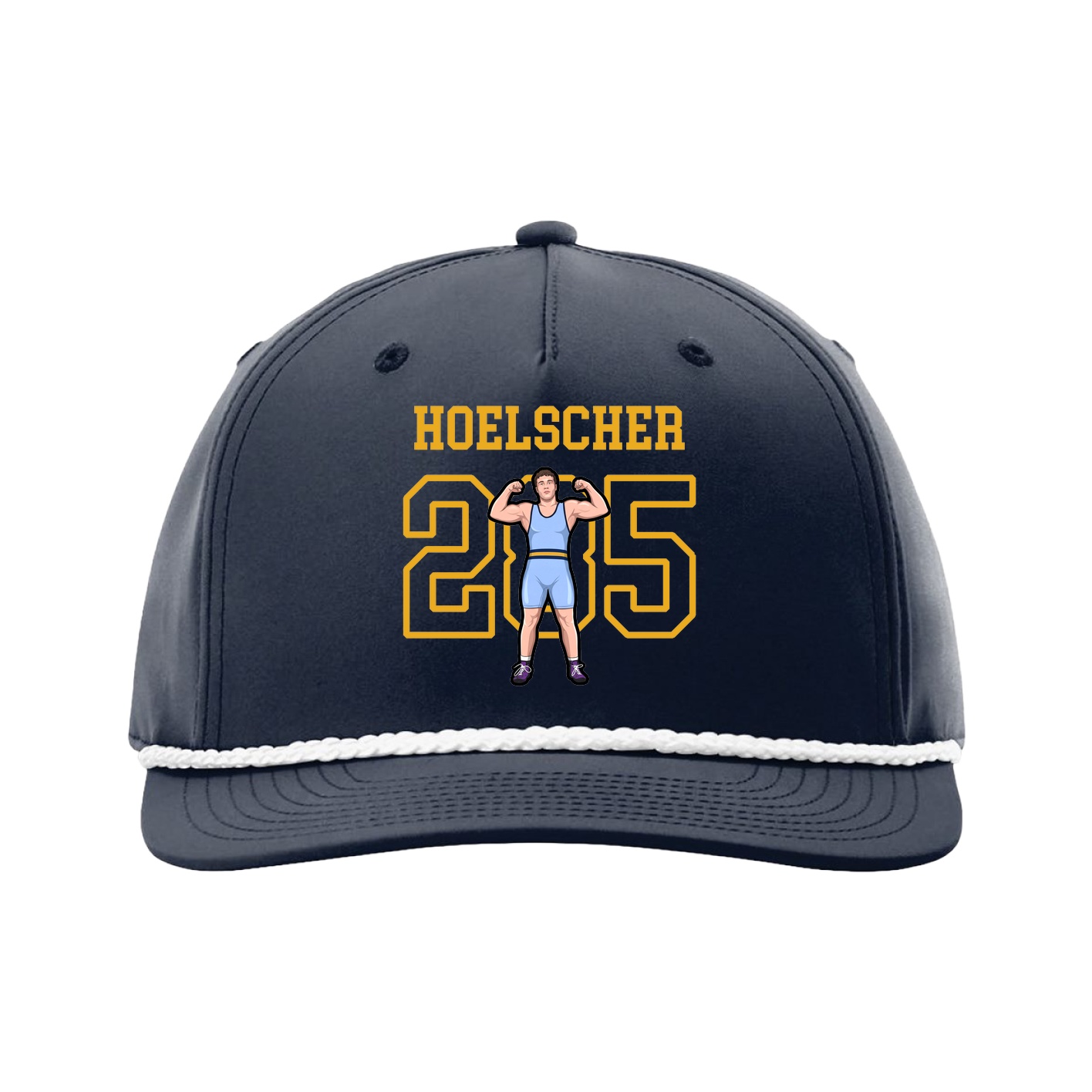 Five-Panel Classic Rope Cap — Shirsey in Navy