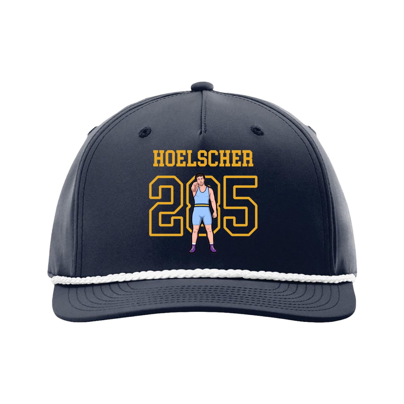 Five-Panel Classic Rope Cap — Shirsey in Navy