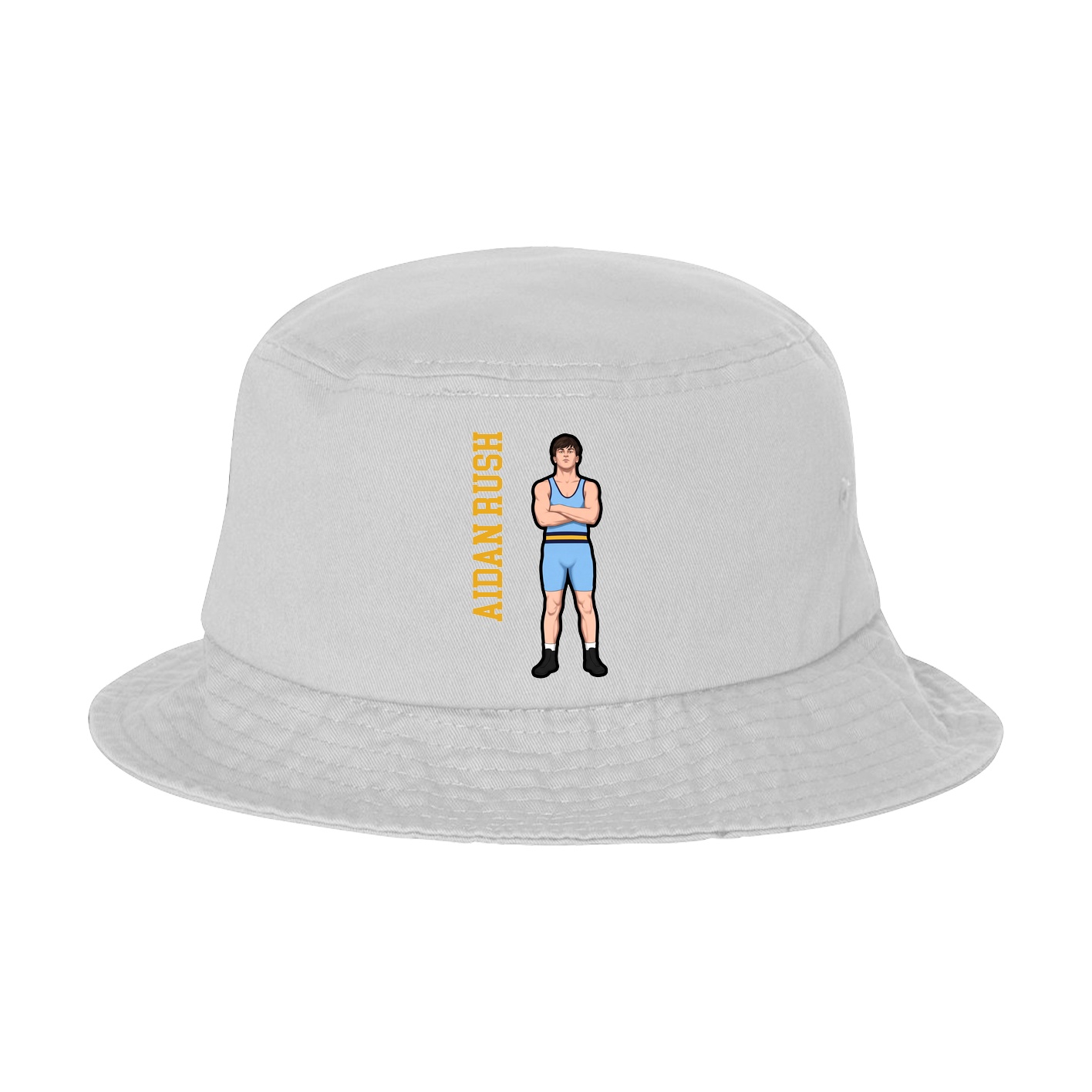Bucket Cap — Name Vertical in White