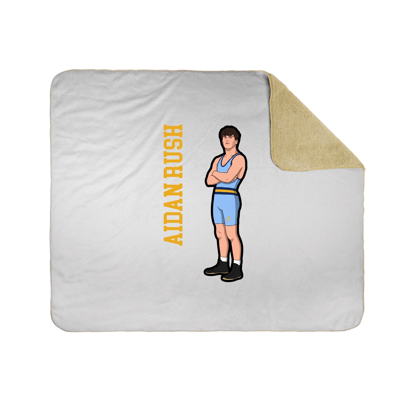 50x60 Sherpa Lined Throw Blanket
