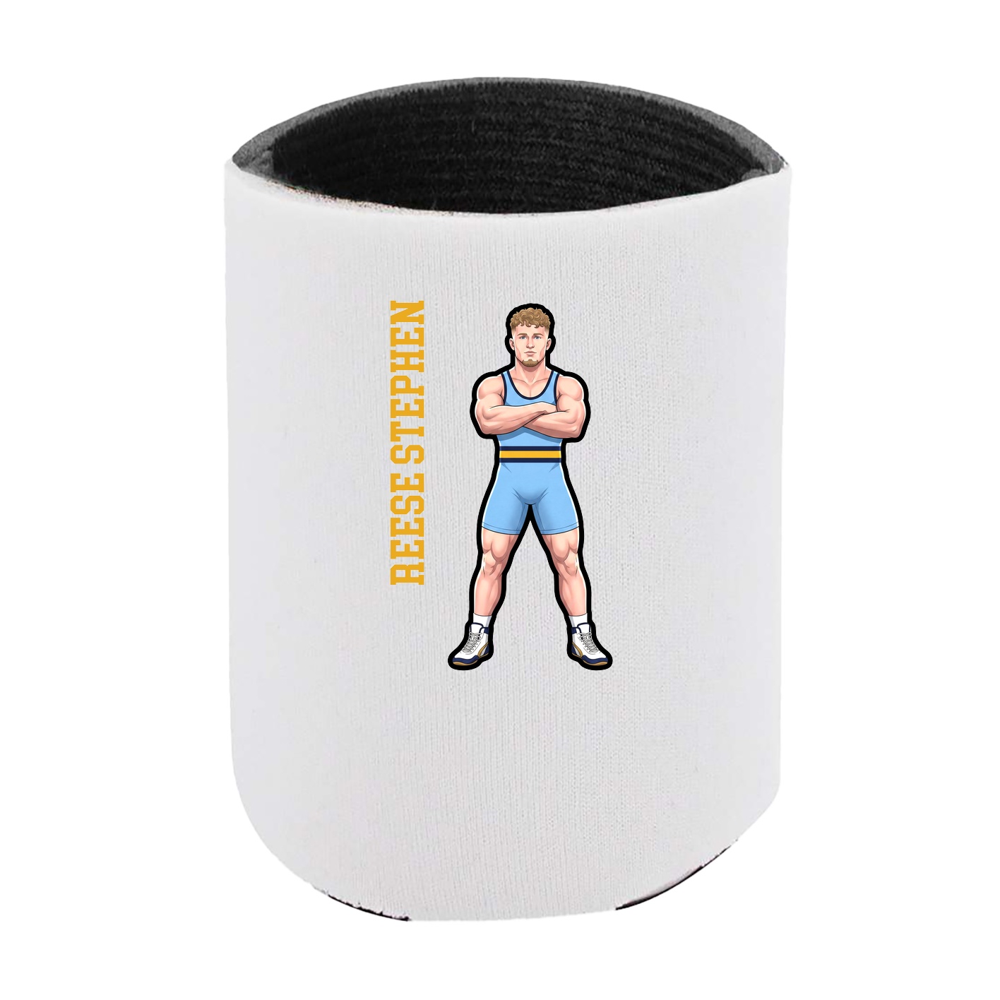 Can Holder — Name Vertical in White