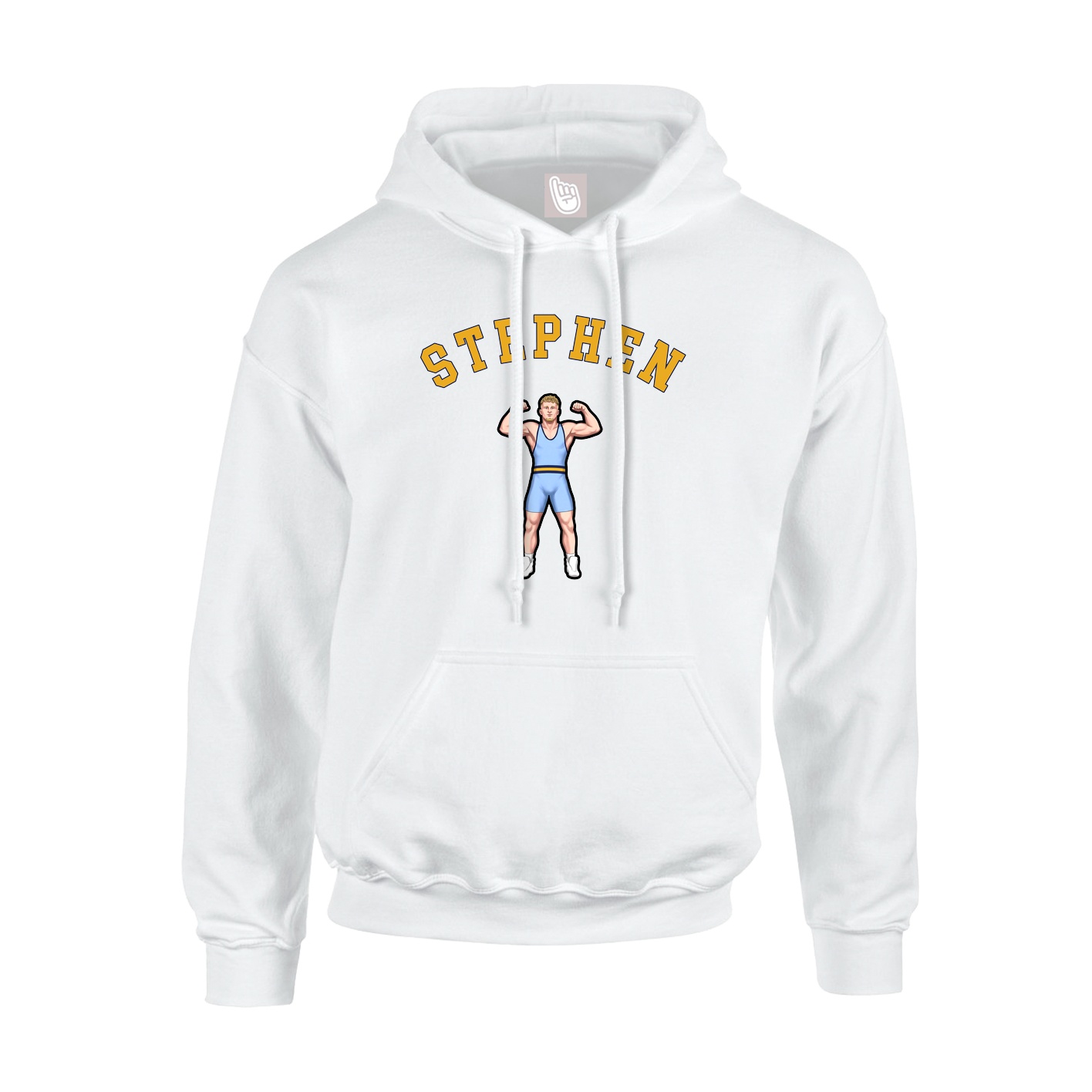 Youth Hoodie — Shirsey Arch in White