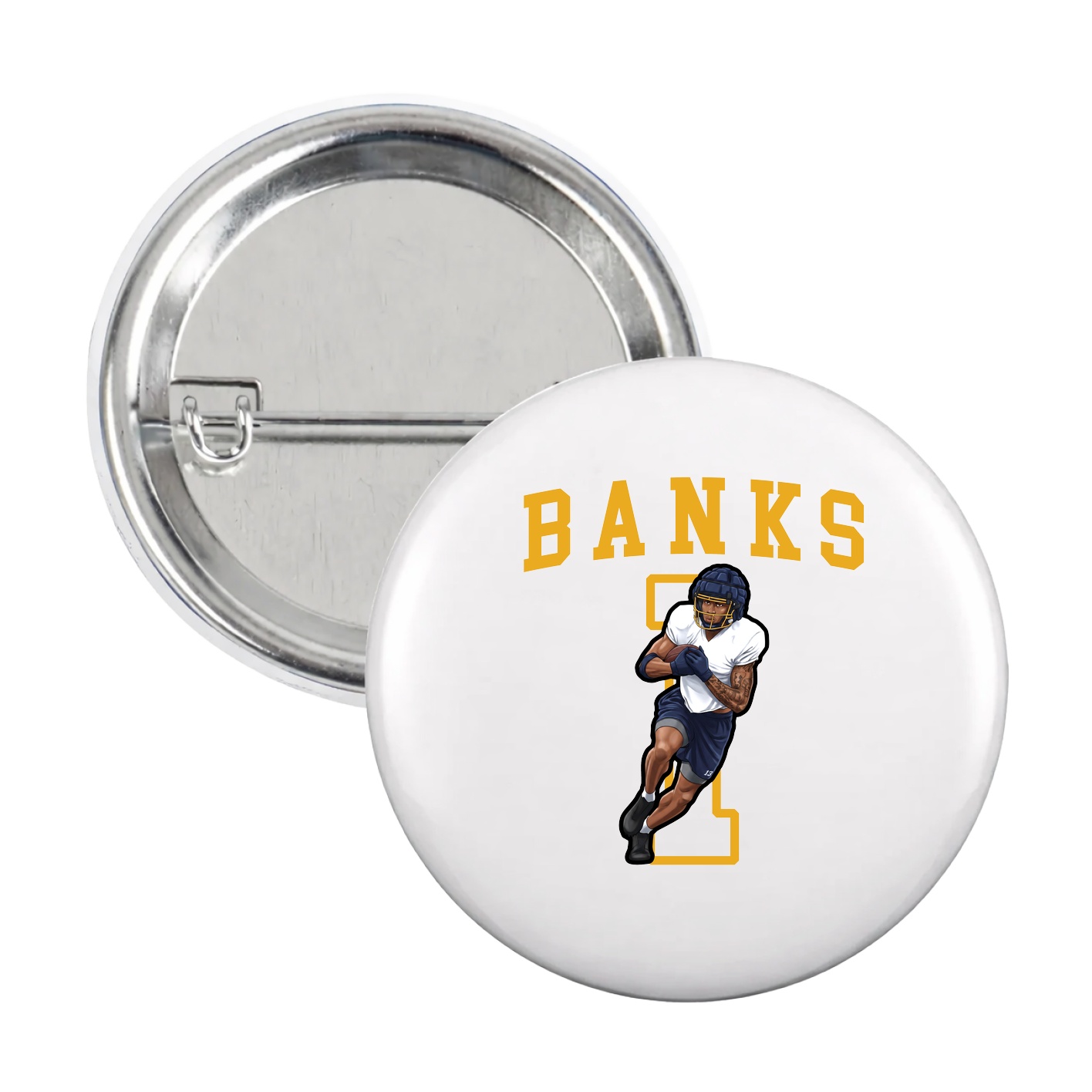 Game Day Button — Shirsey in White