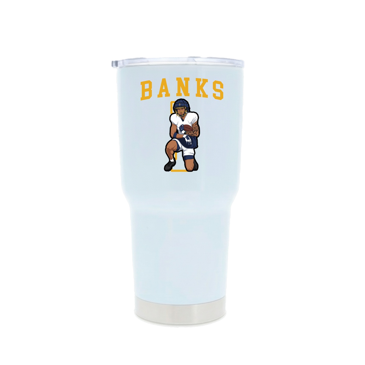 30oz Stainless Steel Tumbler — Shirsey in White