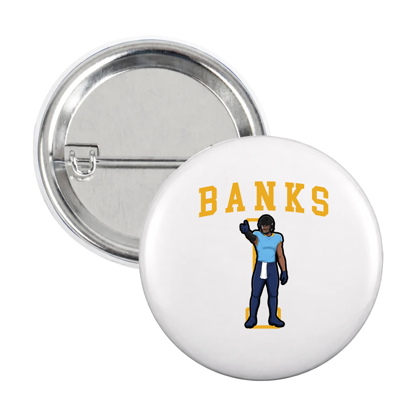 Game Day Button — Shirsey in White