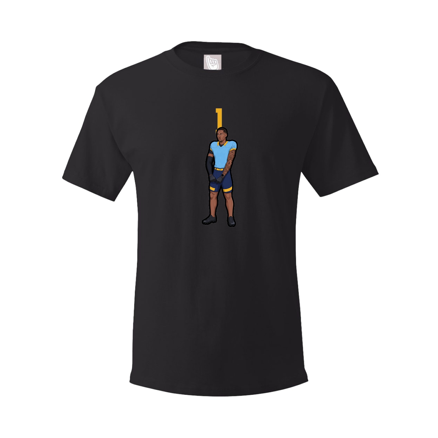 Youth Tee — Number Top in Black