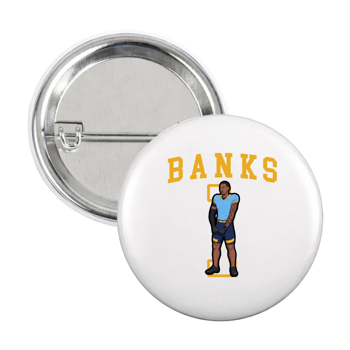 Game Day Button — Shirsey in White
