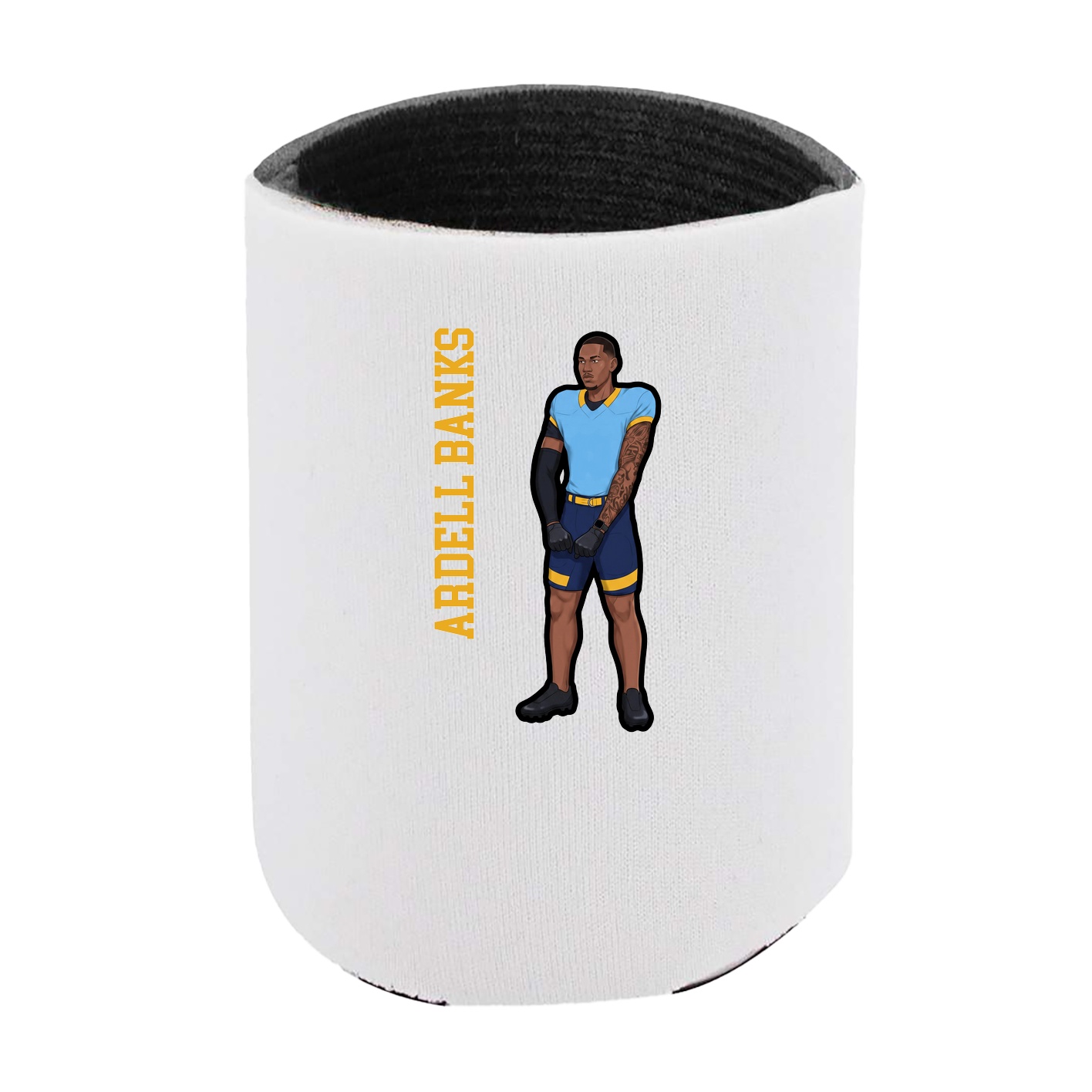 Can Holder — Name Vertical in White