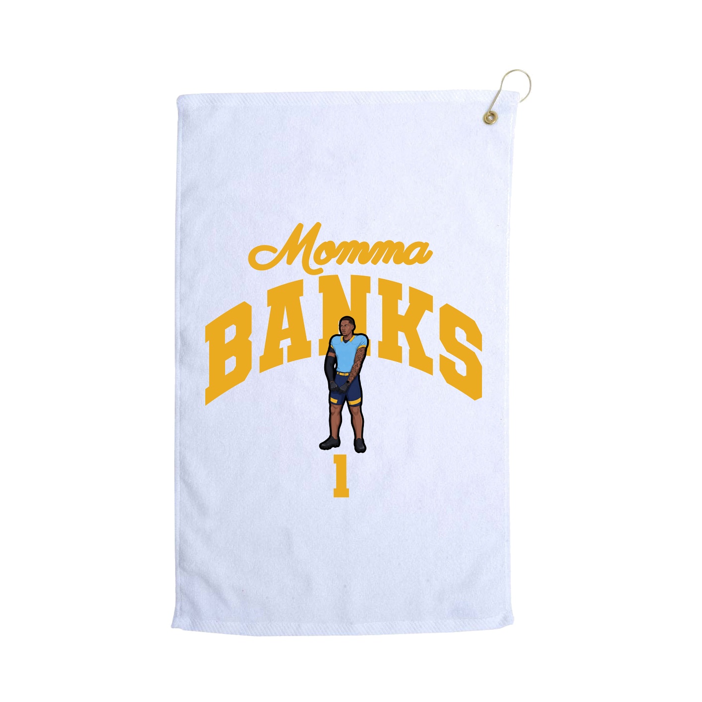 Golf Towel — Mothers Day Arch in White