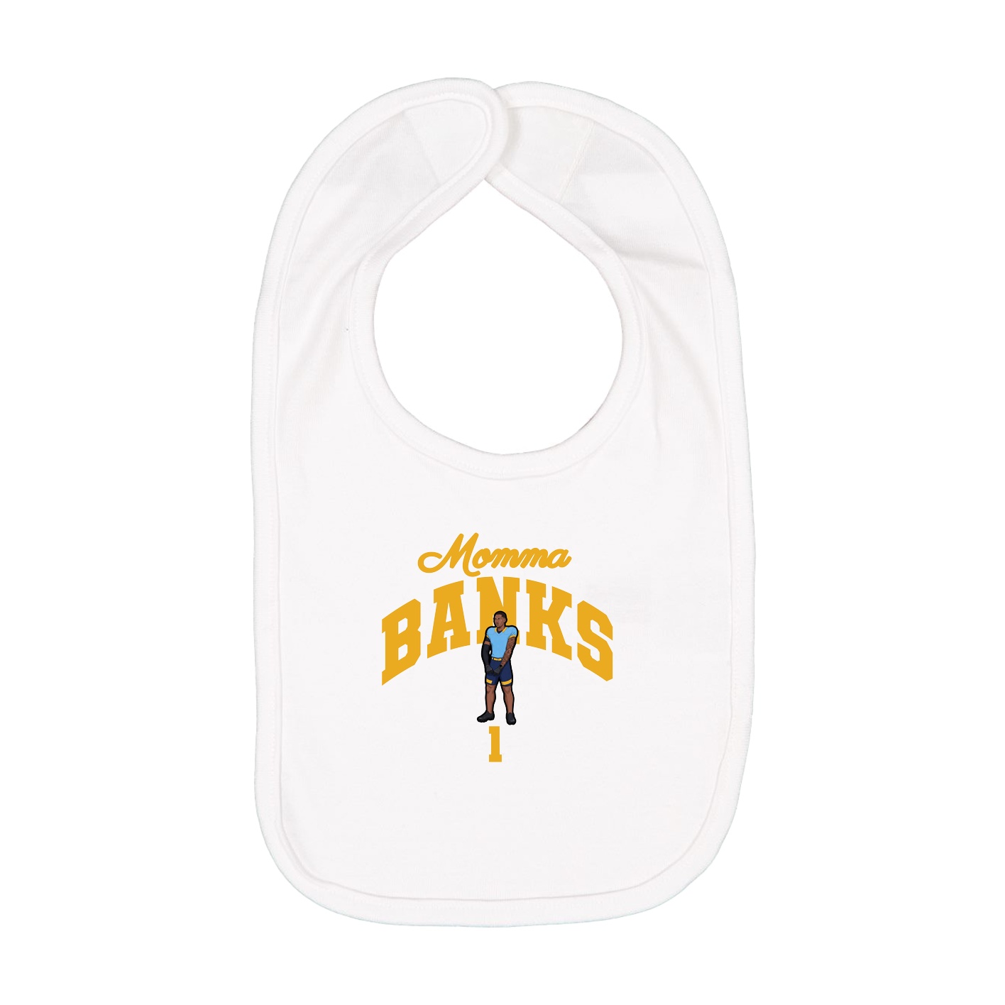 Infant Bib — Mothers Day Arch in White