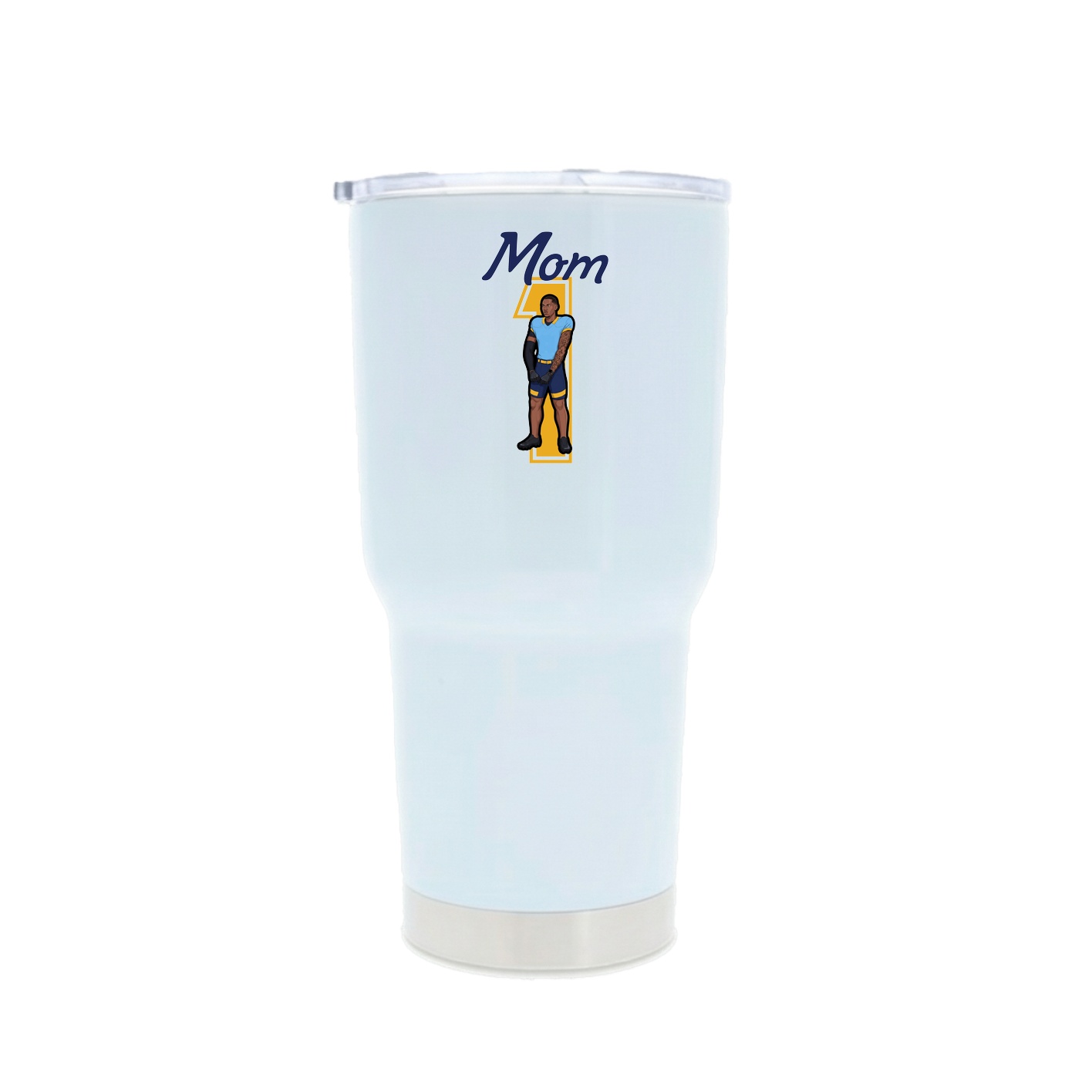 30oz Stainless Steel Tumbler — Mothers Day Shirsey in White