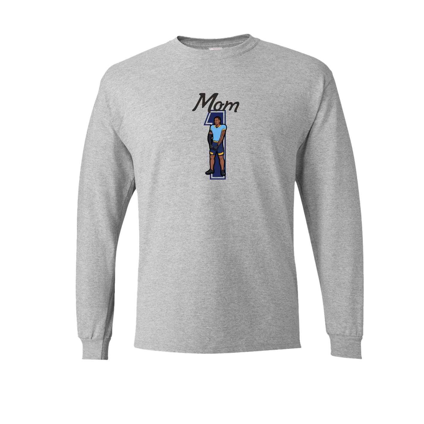 Long Sleeve Tee — Mothers Day Shirsey in Grey
